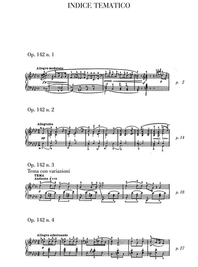 Improvvisi Opus 142 - 8 Impromptus pour piano - pro klavír